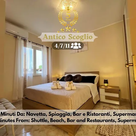 شقة L' Antico Scoglio Comfort Scalo - Fino A 11 Ospiti - Piscina - Navetta Aeroporto-stazione & Multi-destinazioni - A 300mt - Giardino E Zona Pranzo All'aperto - Wifi & Smarttv - Aria Condizionata *