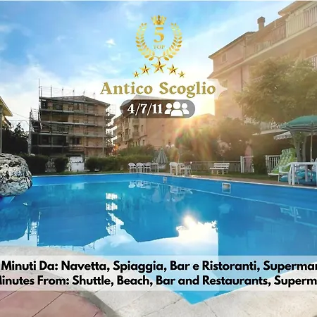Apartament L' Antico Scoglio Comfort Scalo - Fino A 11 Ospiti - Piscina - Navetta Aeroporto-stazione & Multi-destinazioni - A 300mt - Giardino E Zona Pranzo All'aperto - Wifi & Smarttv - Aria Condizionata *