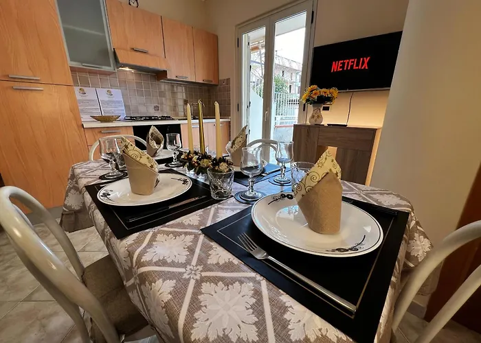 L' Antico Scoglio Comfort Scalo - 4,7 E 11 Ospiti - Navetta Aeroporto-stazione & Multi-destinazioni - Piscina - A 300mt - Giardino E Zona Pranzo All'aperto - Wifi & Smarttv - Aria Condizionata *